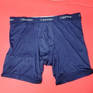 Calvin Klein Microfiber Boxer Brief - Navy Blue - Size L
